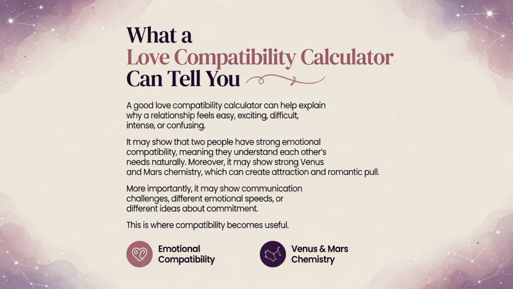 What a Love Compatibility Calculator Can Tell You