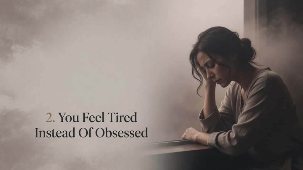 2. You Feel Tired Instead Of Obsessed